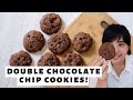 #DIRUMAHAJA DOUBLE CHOCOLATE CHIP COOKIES!! | Luvita Ho