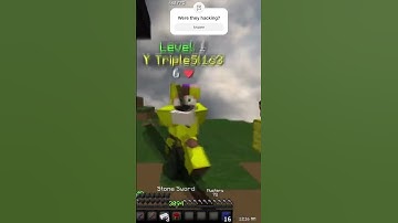 Fighting HACKER in Bedwars