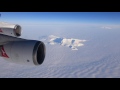 Qantas over antarctica  santiago direct sydney 75 south