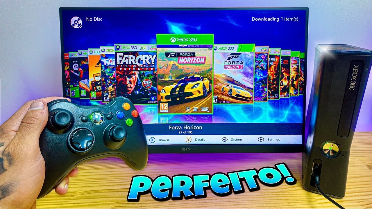 Comprei um XBOX 360 Desbloqueado em 2026! Loucura kkkk