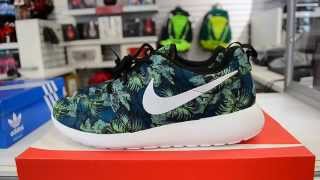 Santo dos es suficiente Nike Roshe Run Print Floral Review - YouTube