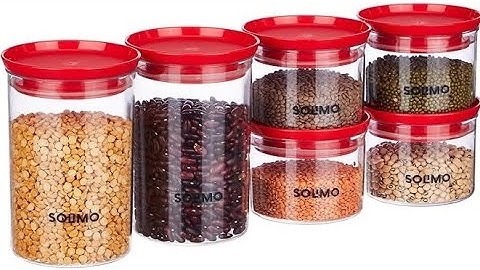 First Look: Amazon Brand Solimo Plastic Storage Jar and Container Set Kitchen Storage.