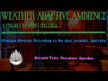 Cozy Fireplace Sounds In Summer During A Windy Storm | Adaptive Ambience (Fireplace Speaker)