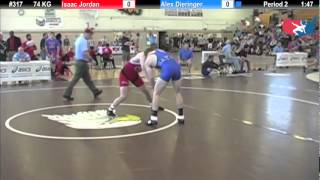 FILAJR WTT: 74 KG Isaac Jordan (Unattached) vs. Alex Dieringer (Cowboy WC)