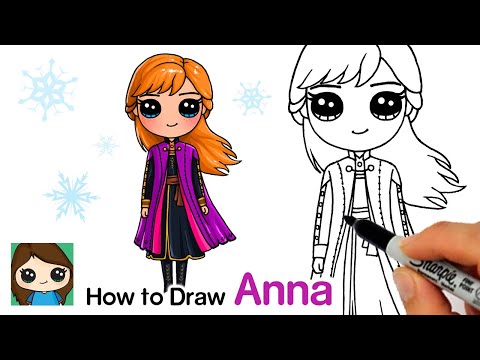 Vidéo: Comment Dessiner Anna De Frozen