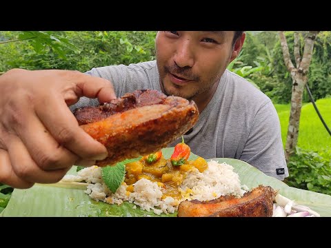 Download Eating one kilo crispy pork mukbang || kents vlog