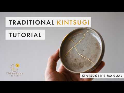 Video thumbnail for a traditional food safe kintsugi repair on broken ceramics