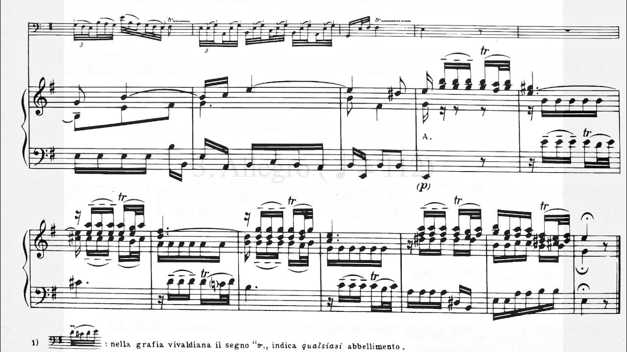 Vivaldi Bassoon Concerto in A minor, RV497 (piano YouTube