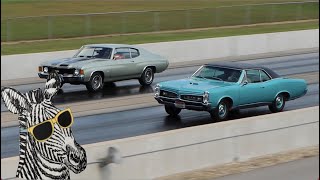 1967 Pontiac GTO vs 1972 Chevy Chevelle SS 454 | Pure Stock Drag Race