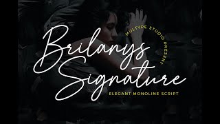 Brilanys Signature Font Download