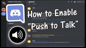 Discord Tutorial Episode #1 How To Activate Push To Talk
