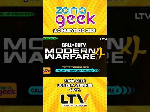 presentamos en Zona Geek por @LTVHonduras el trailer del lanzamiento de #COD #ModernWarFare4