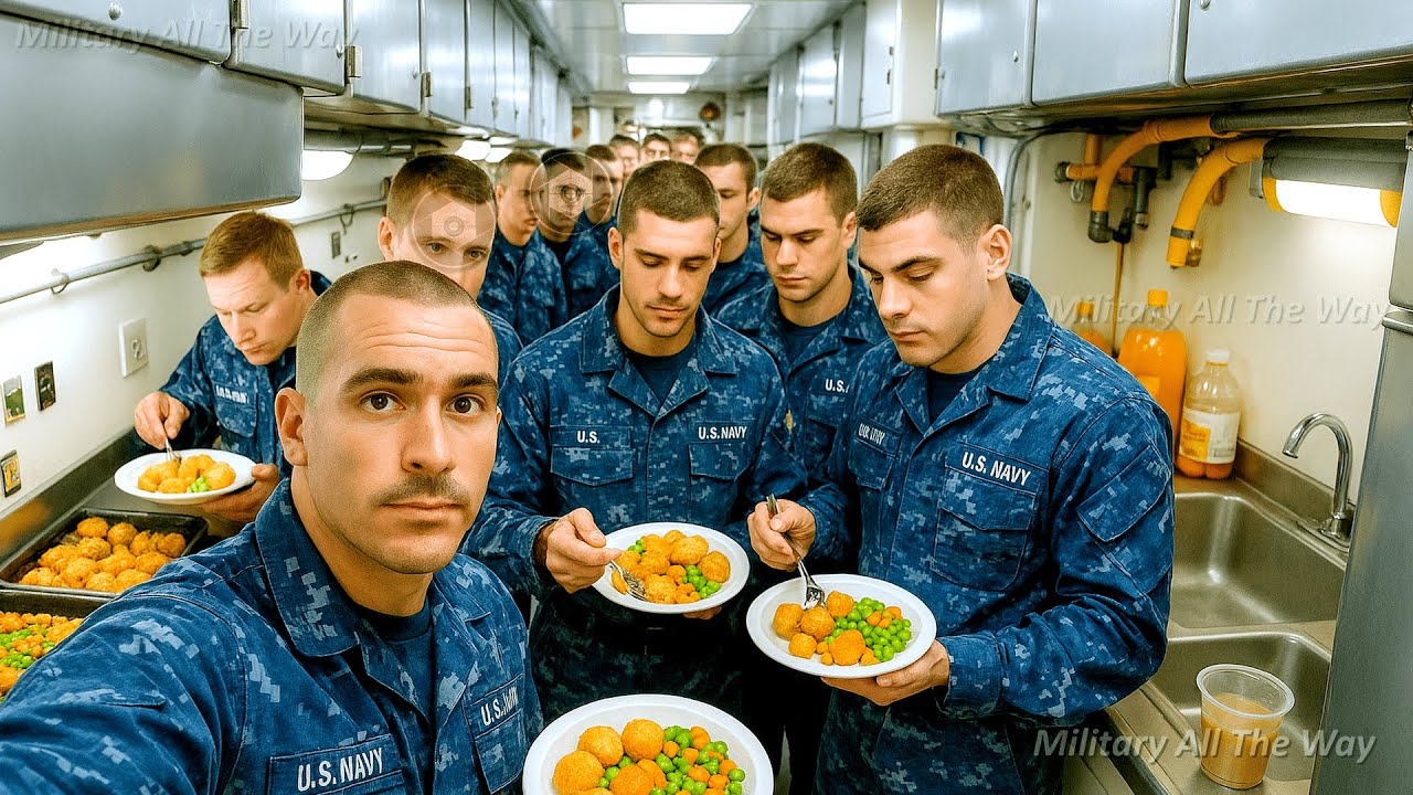 Inside The WILD Kitchen Of A 4 Billion US Nuclear Submarine At Sea