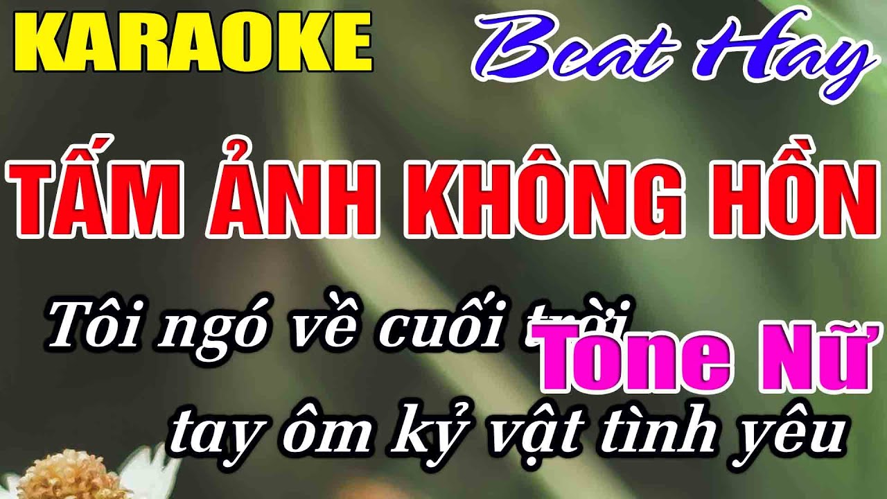 Tấm Ảnh Không Hồn Karaoke Tone Nữ Karaoke Hải Nhạc Sống 2026 - Beat Mới