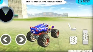 Real Monster Airplane Truck Transporter Game | Monster Truck Driving - Android GamePlay 3D screenshot 1