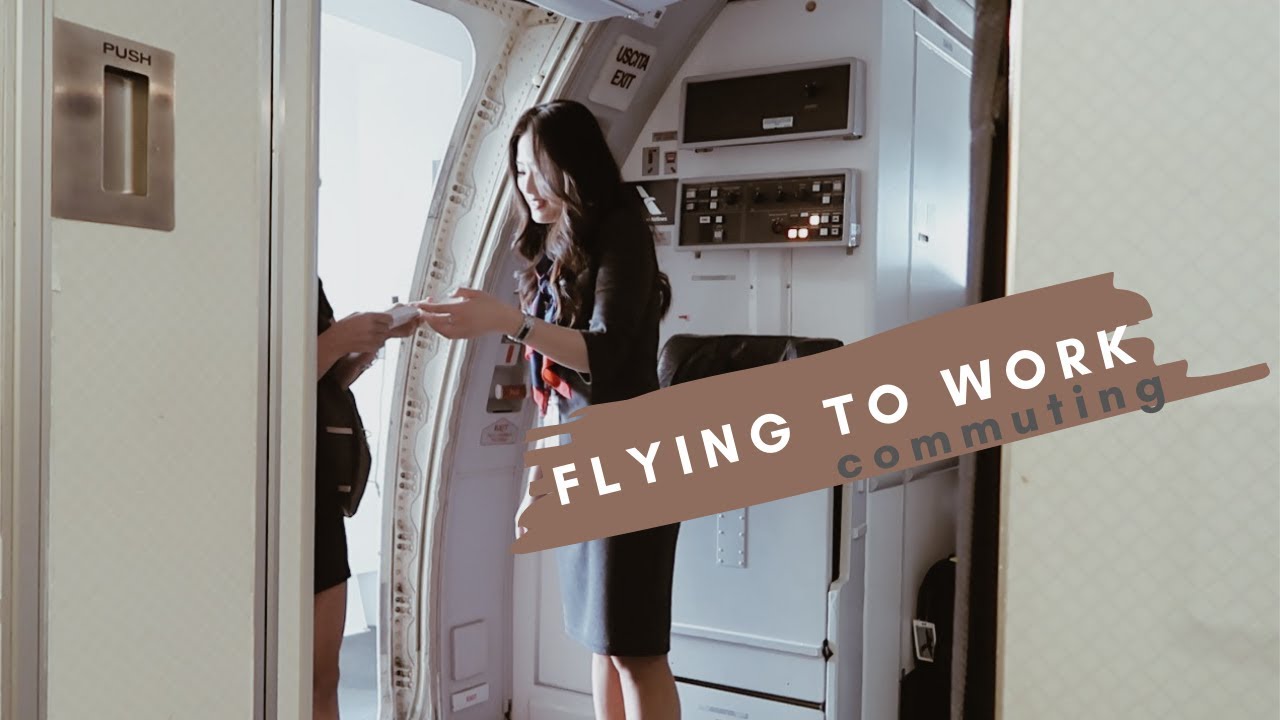 Flying to work. Commuter vlog | 비행기로 출근하기 브이로그 - YouTube