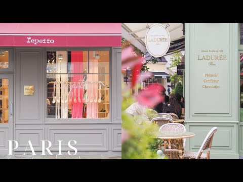 パリの人気ブランドでお得にお買い物♪ おしゃれなレストランでランチ La Vallée Village | Paris vlog