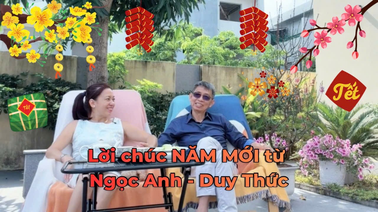 Lời chúc Xuân Bính Ngọ (2026) từ vợ chồng Ngọc Anh - Duy Thức