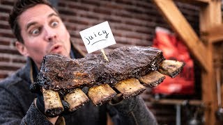 Mind blowing.... juicy beef ribs!!! // Butcher paper experiment!