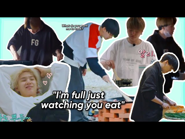love language of yoongi is cooking for his members class=