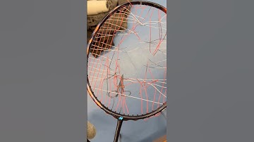 How to Cut My Badminton Racket Strings #badminton #badmintonracket #shorts