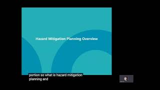 Multi-Jurisdictional Hazard Mitigation Plan Update Public Meeting || 10/13/2020