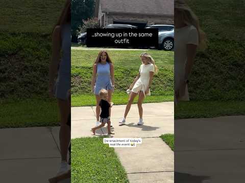 Funny Accidental Twinning with Sister #funny #twinmoments #momlife #momtok #sister #mom #trending