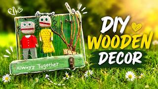 Making A Fascinating DIY House Wall Key Holder Decor From Just SCRAP Wood !!