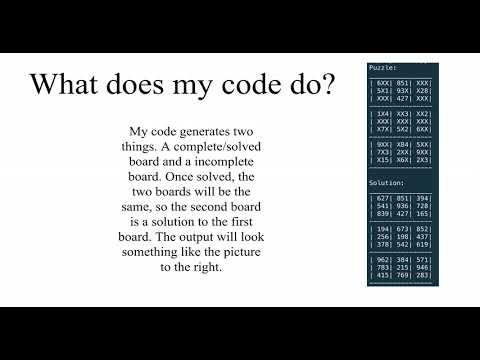 CS50x Final Project - Sudoku