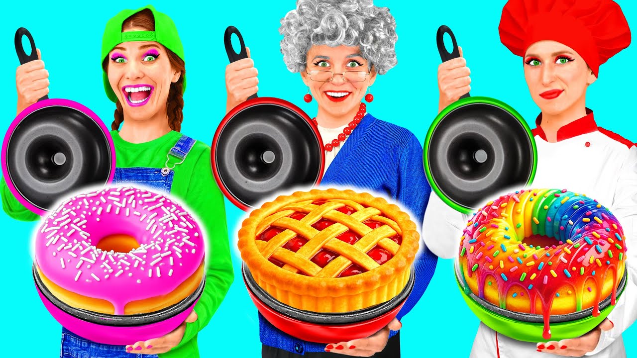 Кулинарный Челлендж: Я против Бабушки | Забавные Лайфхаки с Едой