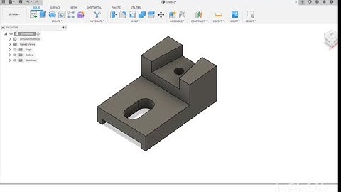 Exercise 14 Autodesk Fusion 360 video tutorial for creating a 3D model from 2D drawing for beginners