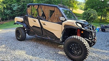 UTVDirect Tinted Upper Door and KFI Plow install Commander Max XTP