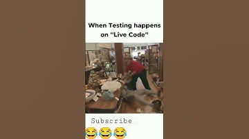 When testing comes on "Live Code". #coding #memes #codingmeme