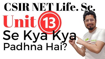 CSIR NET life science unit 13 | Methods in biology CSIR NET most important topic list