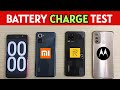 Redmi Note 10S vs MOTO G40 Fusion vs Realme 8 Fast Battery Charge Test and Heating Test (0% to 100%)