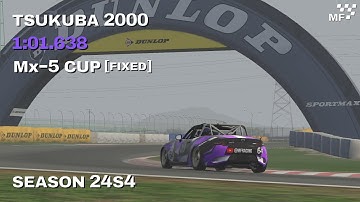 Hot Lap 1:01.638 | Mazda MX-5 Cup Hot Lap | Tsukuba Circuit - 2000 Full | Telemetry Fast Lap iRacing