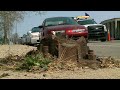Light pole falls in busy traffic