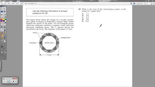ACT Question #45 - Area of a Circle