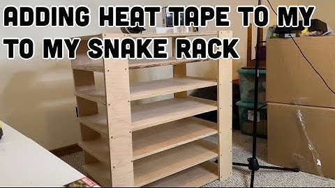 Adding Heat Tape and Thermostat To Snake Rack!!!!!!