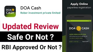 DOA Cash Loan App Review | DOA Cash Loan Safe Or Not ? RBI Registered Or Not ? screenshot 2