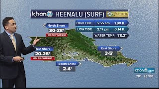 High Surf Warning goes into effect Monday morning