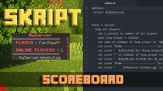 How To Make A Scoreboard With Skript - Minecraft Skript Tutorial