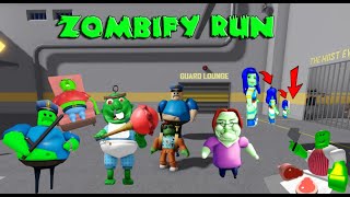 Zombify Speed Runs in Scary Obby Roblox, Betty, Barry, Easy Grow, Bobby, Evil Grandpa, The Butcher