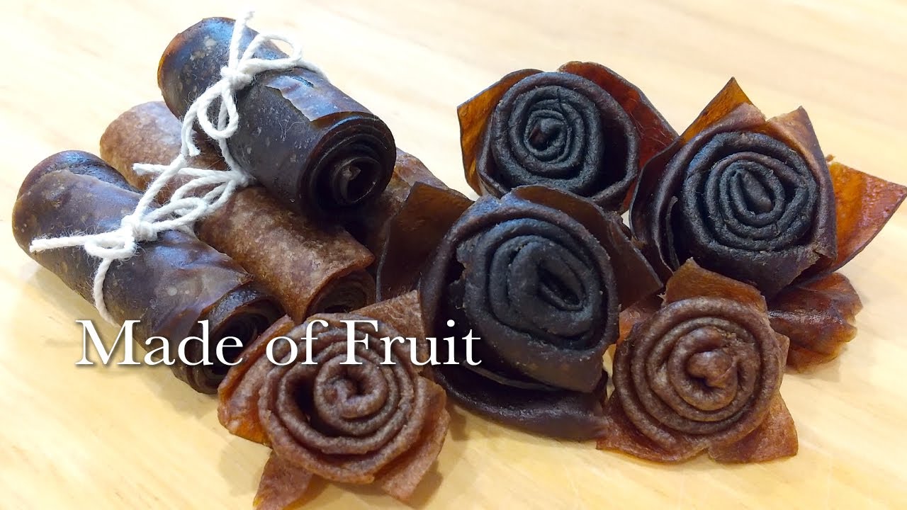 梅シートの作り方【梅の酢漬けの梅の使い方】 猛暑活用手作りシートで美味しい薔薇☆好きな果物でも出来る Fruit Roll ups・Fruit Leather Rose