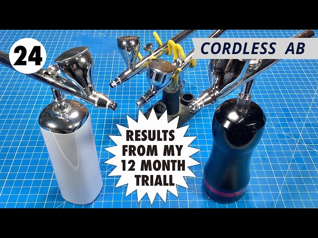 Casubaris Cordless Airbrush Kit with rechargeable auto stop dual action  Airbrush 