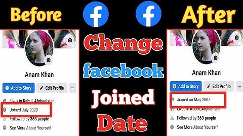 How To Change FACEBOOK JOINED Date - 2021