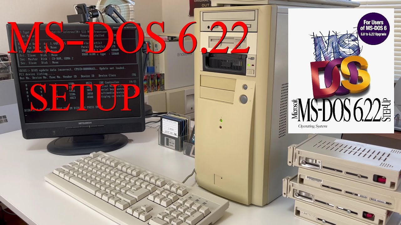 MS-DOS 6.22 のセットアップ - YouTube