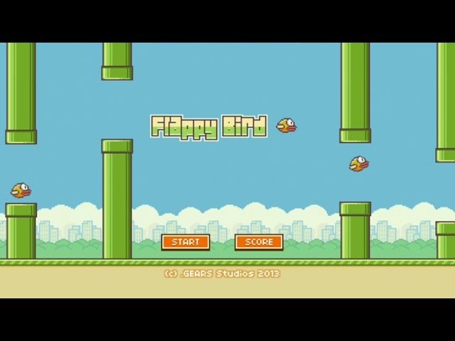 Flappy Bird フラッピーバード Tシャツ (古着) I tried out the super-difficult bird game 