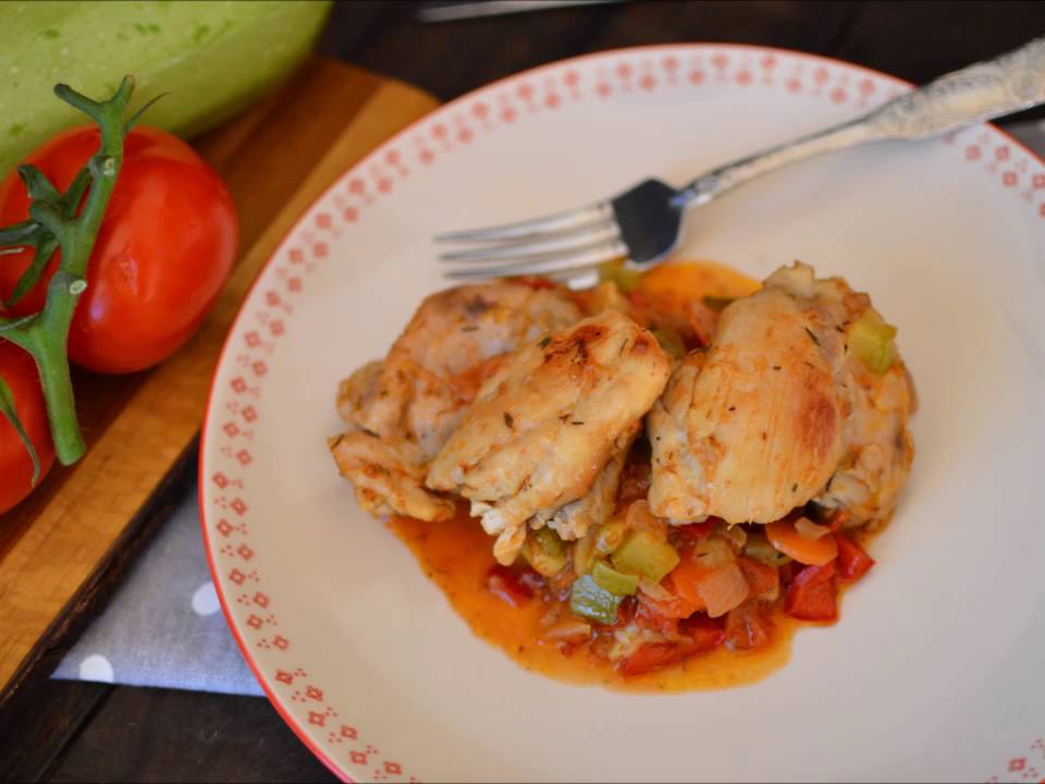 Pollo Guisado con Hortalizas Sano y Bajo en Calorias -ESPECIAL DIETA- -  YouTube