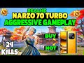 Realme Narzo 70 Turbo 🔥 aggressive gameplay 🔥 | realme Narzo 70 Turbo bgmi test 🔥